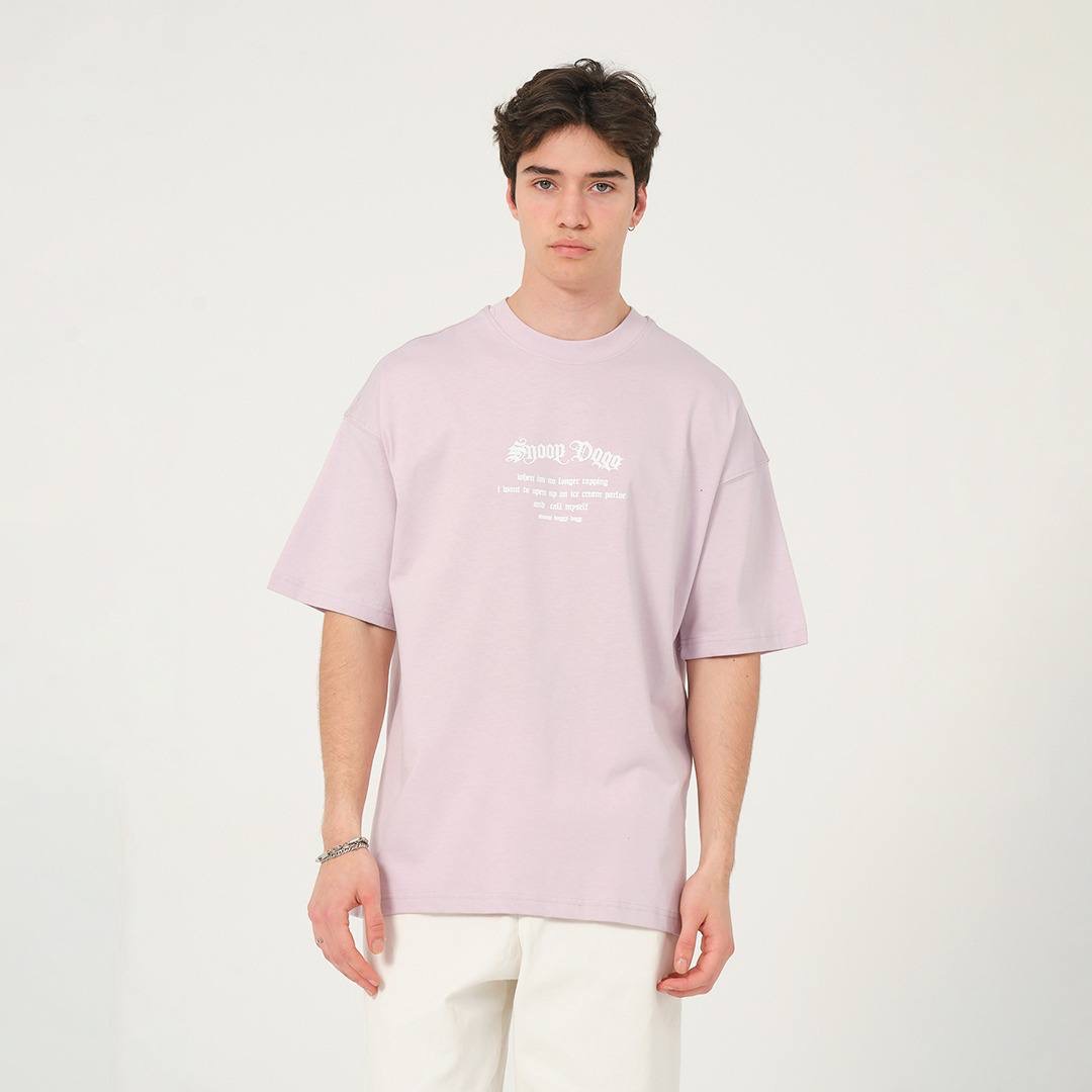 Snoop Dogg Oversize Lila Tişört